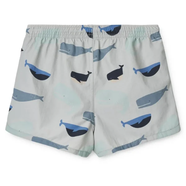 LIEWOOD Badetøj^Aiden Badeshorts Med Print Whales / Cloud blue