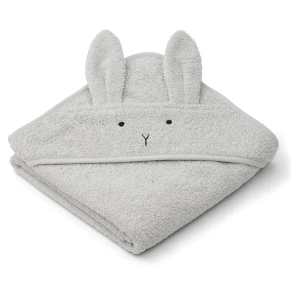 LIEWOOD Musthaves Til Baby | Håndklæder Og Badekåber^Albert babyhåndklæde med hætte Rabbit dumbo grey