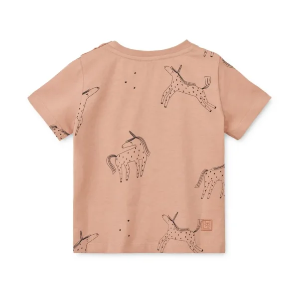 LIEWOOD Trøjer Og Toppe | Tøj^Apia Baby T-Shirt Med Print Unicorn / Pale tuscany