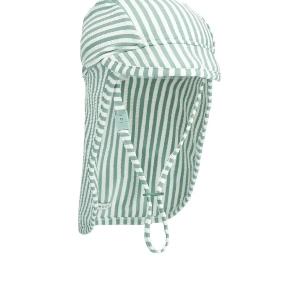 LIEWOOD Accessories^Cecilia Bæk og Bølge Badehat Stripe Peppermint / Crisp white