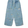 LIEWOOD Bukser Og Shorts | Tøj^Cesar Denim Bukser med Print Peach / Light Blue Denim