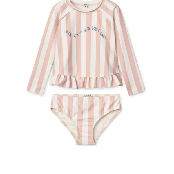 LIEWOOD Badetøj^Dagny Todelt Badetøj Y/D stripe Sorbet rose / creme de la creme