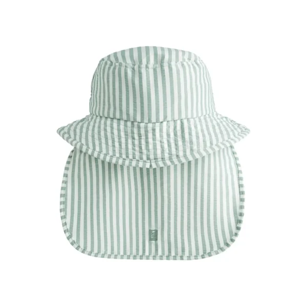 LIEWOOD Accessories^Damona Stribet Badehat Stripe Peppermint / Crisp white