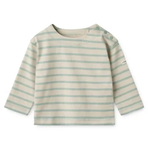 LIEWOOD Musthaves Til Baby | Trøjer Og Toppe^Farah Stribet sweatshirt til baby Y/D Stripe Ice blue / Sandy