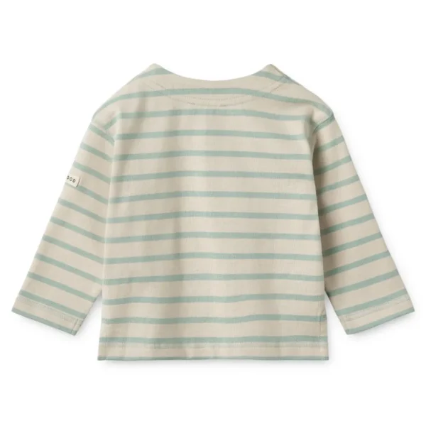 LIEWOOD Musthaves Til Baby | Trøjer Og Toppe^Farah Stribet sweatshirt til baby Y/D Stripe Ice blue / Sandy