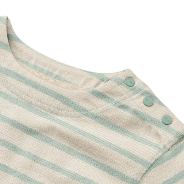 LIEWOOD Musthaves Til Baby | Trøjer Og Toppe^Farah Stribet sweatshirt til baby Y/D Stripe Ice blue / Sandy