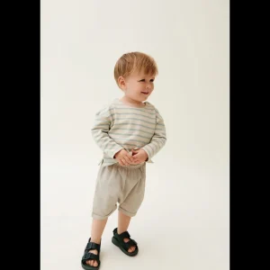 LIEWOOD Musthaves Til Baby | Trøjer Og Toppe^Farah Stribet sweatshirt til baby Y/D Stripe Ice blue / Sandy