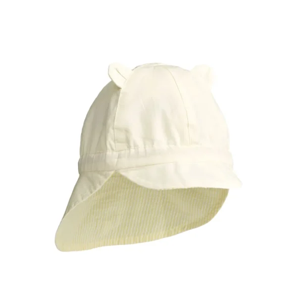 LIEWOOD Solhatte | Accessories^Gorm Bæk og bølge solhat Y/D stripe Lemonade / Creme de la creme