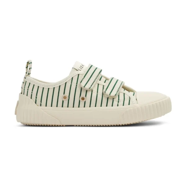 LIEWOOD Sneakers^Kim kanvassko Stripe Garden green / Creme de la creme