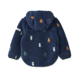 LIEWOOD Jakker Og Veste | Pile Og Fleece^Mara Teddy Jakke Med Ører Robots / Indigo blue