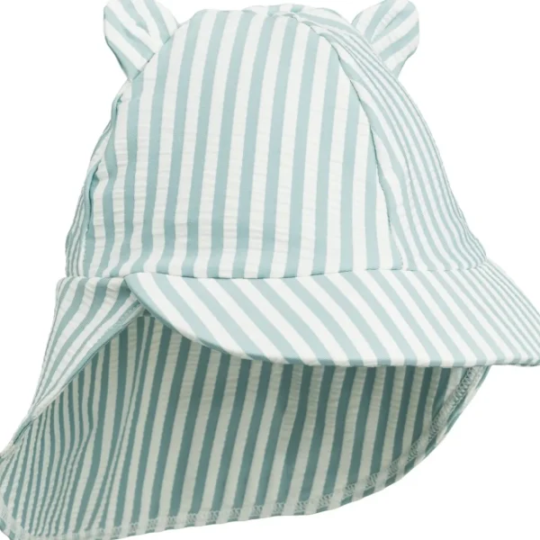 LIEWOOD Solhatte | Accessories^Senia bæk og bølge solhat Y/D stripe: Sea blue/white