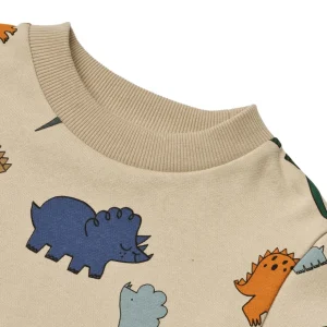 LIEWOOD Trøjer Og Toppe | Sweats^Thora Sweatshirt Med Print Dinosaurs / Mist